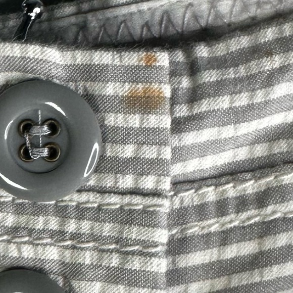 Anthropologie Elevenses Striped Wide Leg Seer Sucker Pants Size 6 - Picture 9 of 9